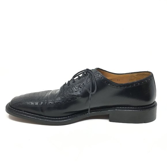Mezlan Oxfords Shoes Size 10 Black Ostrich Claw main image 4